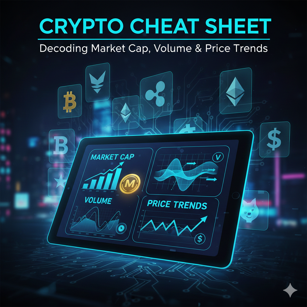 Crypto Cheat Sheet: Decoding Market Cap, Volume & Price Trends